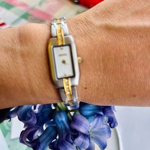 Vintage G U C C I  two tone watch